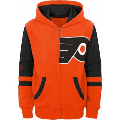 Outerstuff Philadelphia Flyers Faceoff Colorblocked Fleece Full-Zip