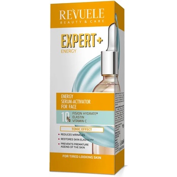 Revuele серум-активатор за лице, Тонизиращ ефект за уморена кожа, Expert + energy, 25мл