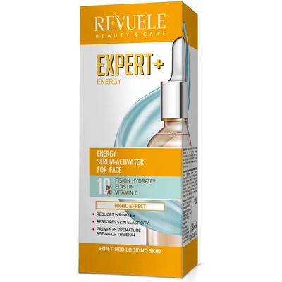Revuele серум-активатор за лице, Тонизиращ ефект за уморена кожа, Expert + energy, 25мл
