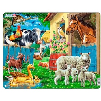 Image 1 of Larsen - Пъзел: Животни -"Домашни животни" - 23 части, голям