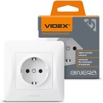 Videx КОНТАКТ ШУКО vf-bnsk1g-w 16А binera videx - БЯЛ (4820118294995)