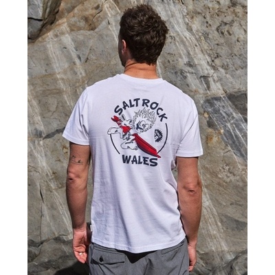 Saltrock Тениска Saltrock Wave Rider Wales в бяло (TSB12301019WHITE)