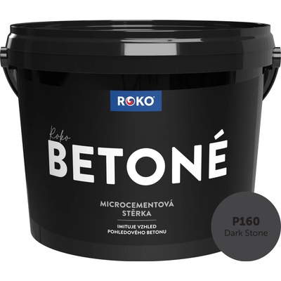 ROKOSPOL Stěrka dekorativní Roko Betoné P160 Dark Stone 14 kg