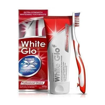 White Glo Professional Choice избелваща паста за зъби 100 мл с четки за зъби