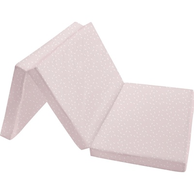 KikkaBoo Сгъваем бебешки матрак KikkaBoo - Confetti Pink, 60 x 120 x 5 cm (31107020037)