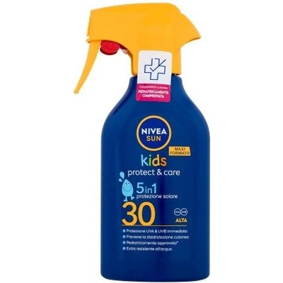 Nivea Sun Kids Protect & Care Sun Spray 5 in 1 SPF30 sprej na opaľovanie 5 v 1 270 ml