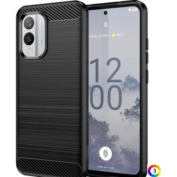 Image 1 of Nokia X30 5G Удароустойчив Carbon Fiber Калъф и Протектор