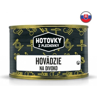 Hotovky z plechovky Hovězí na divoko 400 g