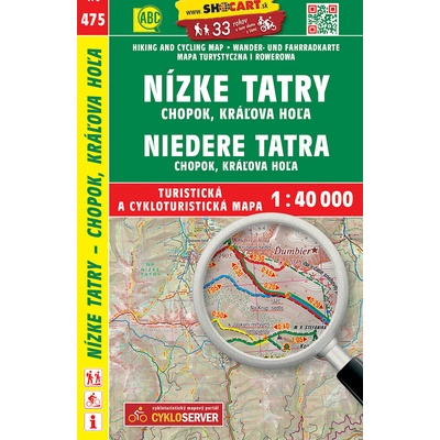 SHOCART Nízke Tatry Chopok Kráľova Hoľa 1:40 000