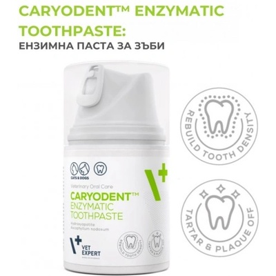 VetExpert CaryoDent Toothpaste - ензимна гел паста за зъби за кучета и котки, 50 мл, Vet Expert - Полша