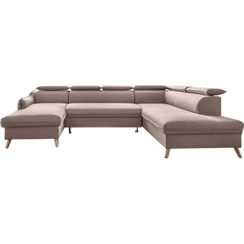 Miuform Бежов U-образен разтегателен диван, десен ъгъл Sweet Harmony - Miuform (Sweet Harmony LCBKL-2Q-HAEECR MA08)