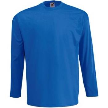 Fruit Of The Loom tričko dlouhý rukáv Valueweight Long Sleeve T Royal blue