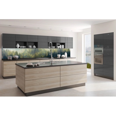 DIMEX ART Фототапет за кухня - мъглива гора 350 x 60 см