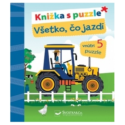 Knižka s puzzle Všetko, čo jazdí - Laura Teller