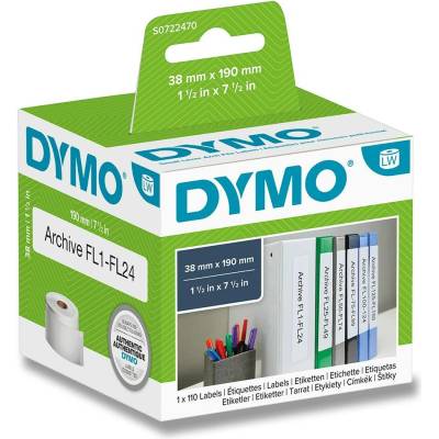 Dymo LW S0722470 - originální papírové štítky - 38 x 190 mm