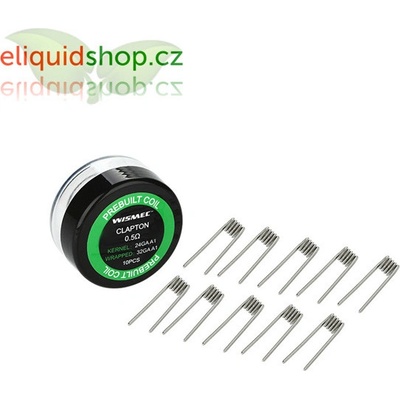 Wismec Clapton předmotané spirálky 0,5ohm 10ks