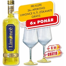 Aperitivo Limonce 14,8% 0,7 l (čistá fľaša)