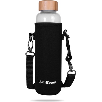 GymBeam Стъклена бутилка Bamboo 600 мл