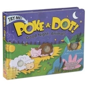 Melissa & Doug - Интерактивна книжка със звуци на английски език - Натисни бутон - Лека нощ, животни (41343_1)