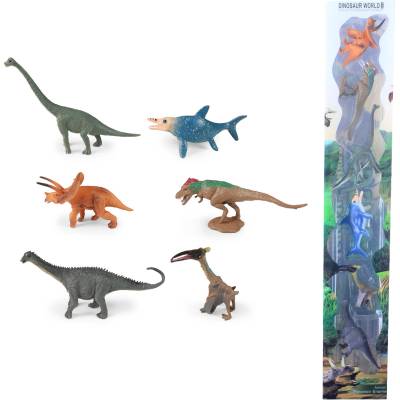 Rappa - Комплект фигурки Динозаври IV - 6 броя, 5-9 см