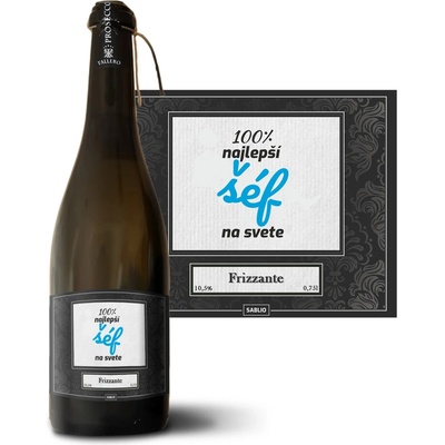 Sablio 100% najlepší šéf na svete Prosecco biele suché šumivé víno 10,5 % 0,75 l (holá fľaša)
