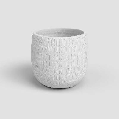 Artevasi Květináč AURA 16cm keramika bílá