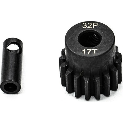 KONECT Ocelový motorový pastorek 17 zubů modul 32DP s 5 mm vrtáním a 3,17 mm adaptérem