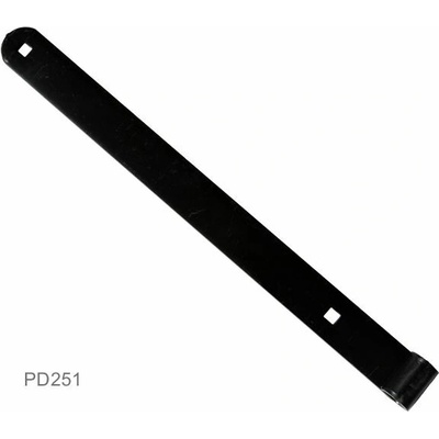 Kovanie 400 x 35 x 4 mm, otvor ø 14 mm, povrch čierny lak