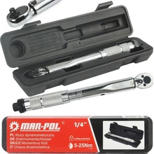 MAR-POL Momentový klíč 1/4'', 5-25Nm M53579