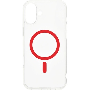 DVICED Magsafe калъф от Dviced за iPhone 16 прозрачен, червен (DV511007)