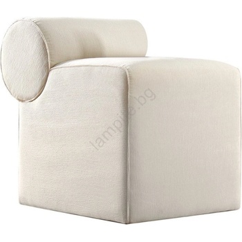 Asir Пуф TIKI 47x45 cm кремав (AS3033)