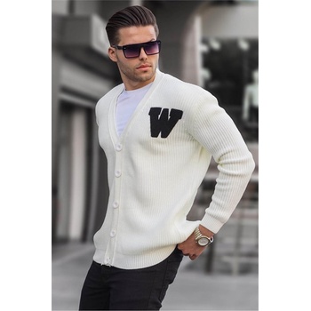 Madmext Мъжка плетена жилетка t6313 - Крем #363745 (363745_Бяло)