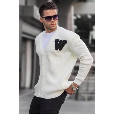 Madmext Мъжка плетена жилетка t6313 - Крем #363745 (363745_Бяло)