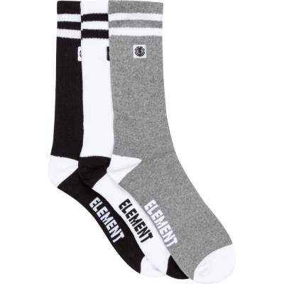 Element Мъжки спортни чорапи Element Clearsight Socks 3-Pack Sports socks - Black / White / Grey Heather - размер 40-46 (EU) (201-9292-0111)