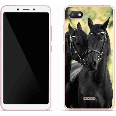 Pouzdro mmCase gelové Xiaomi Redmi 6A - dva černí koně
