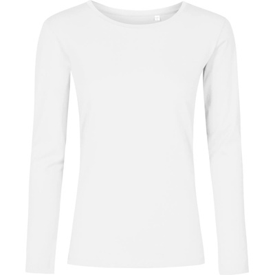 Promodoro Dámské tričko s dlouhým rukávem X.O single jersey white