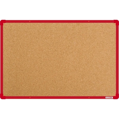 VMS VISION, s.r.o. Korková nástenka boardOK s červeným rámom 600 x 900