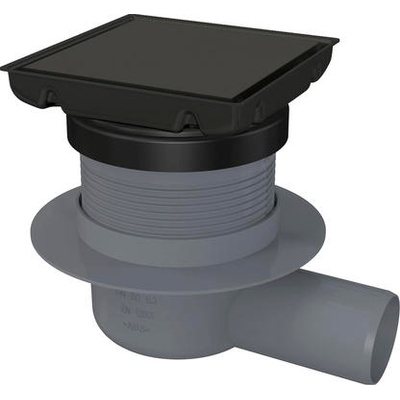 Deante Точков сифон с реверсивна решетка, 130х130, черен (kos_n01d)