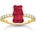 Thomas Sabo Пръстен Thomas Sabo x HARIBO Mini Red Goldbear Zirconia 18k златно покритие EU54 (TR2459-414-10-54)