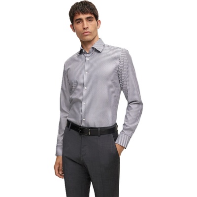 HUGO BOSS Риза Boss Men's H Hank Kent Long Sleeve Plain Shirt - Open Blue
