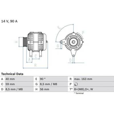 BOSCH Generátor 0986040940