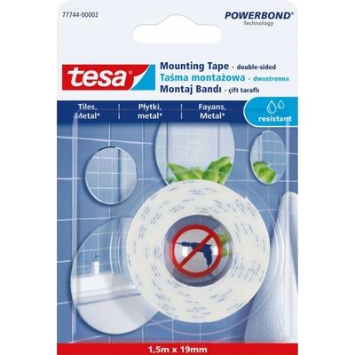 Tesa Obojstranná penová montážna páska vodotesná na zrkadlá 1,5 m x 19 mm
