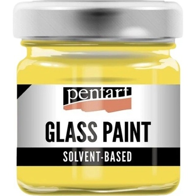 Pentart Farba na sklo a porcelán žltá 30 ml