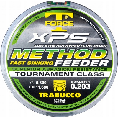 Trabucco T-Force XPS Method Feeder Zelená 150 m 0,18 mm 4,43 kg