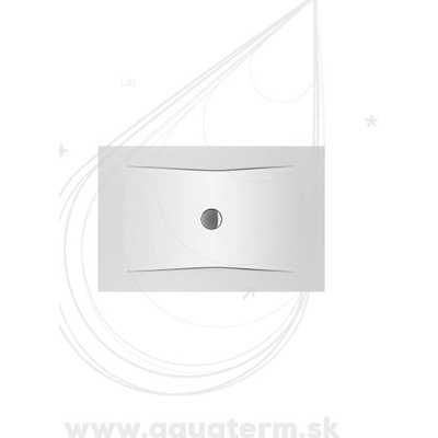 JIKA PURE oceľová obdĺžniková vanička 120 x 80 cm biela 2.1642.0.000.000.1