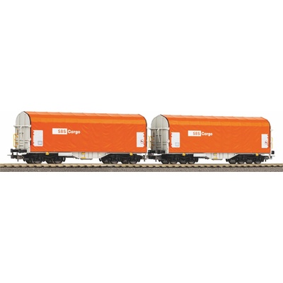 Piko 2 dílná sada vůz s posuvnou plachtou SBB Cargo VKS VI H0 58292