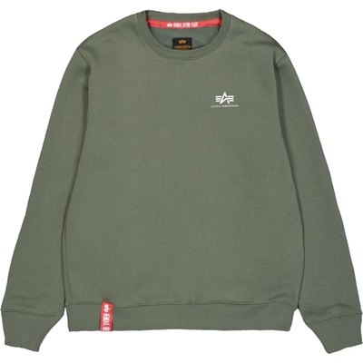 Alpha Industries mikina Basic Sweater Small Logo dark olive