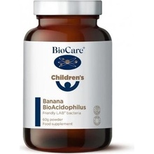 BioCare BioAcidophilus probiotiká pre deti s banánovou príchuťou v prášku 60 g