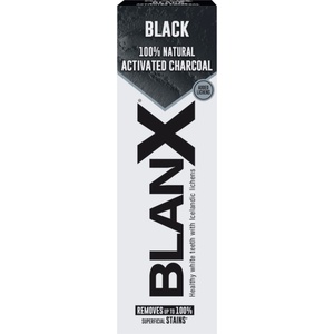 Blanx Избелваща паста за зъби с въглен Black, 75 ml - baby