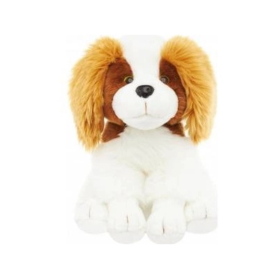 Smily Play *PLUSH dog, 27 cm, seated white/meringue